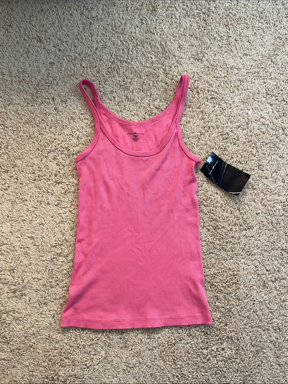 John Galt / Brandy Melville Pink Ribbed Amaya Tank Top!